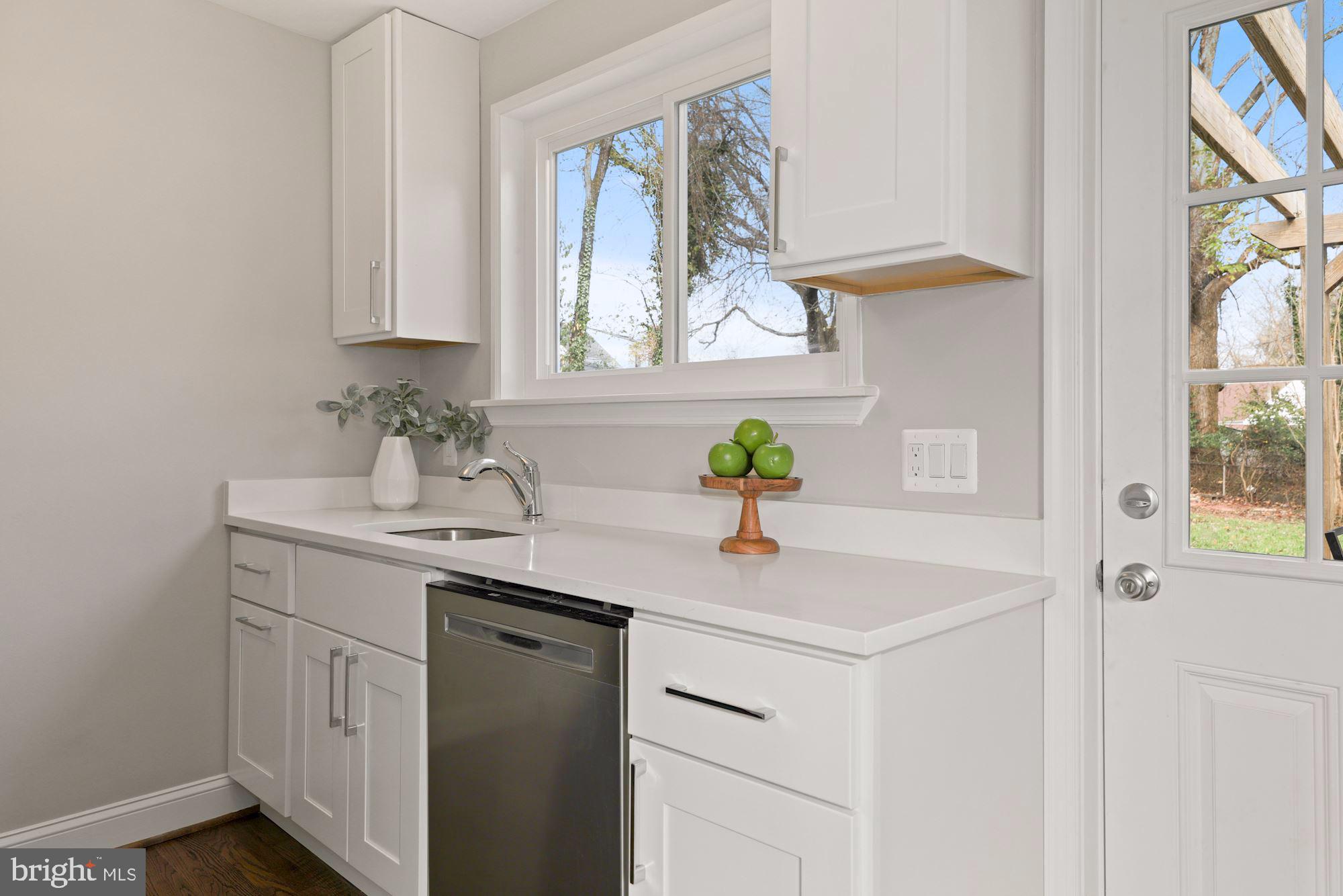 3809 Elby Street Silver Spring, MD 20906 - Photo 5 of 19 Brand New Kitchen w/ View to Backyard