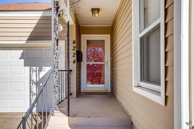 a view of front door of a house