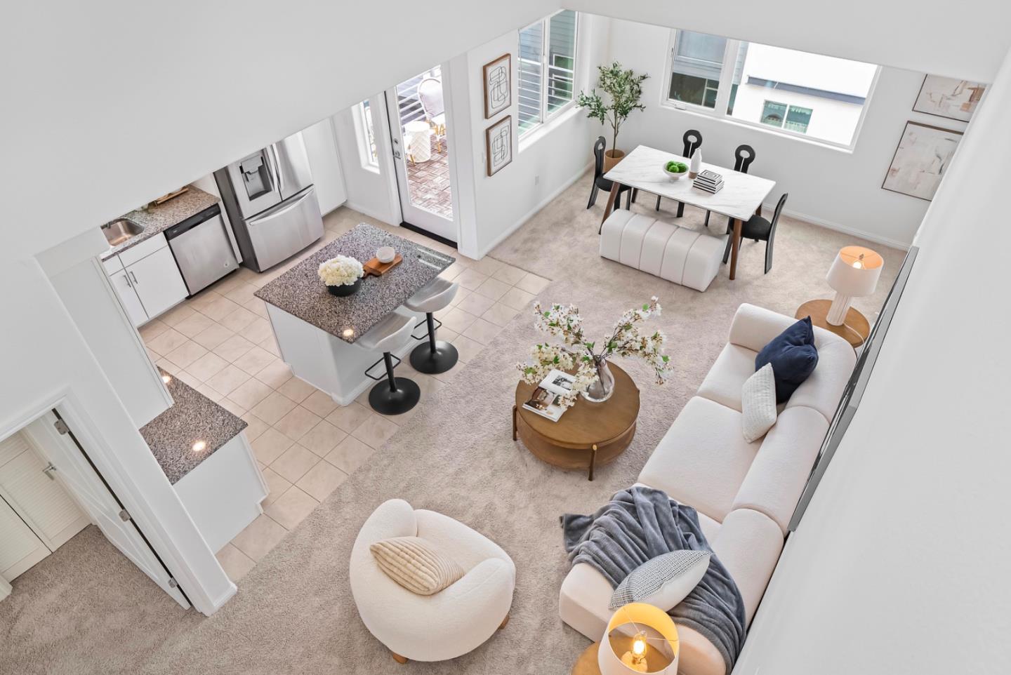 1435 Nightshade Road, Unit 40 Milpitas, CA 95035 - Photo 1 of 1 a living room with furniture and white walls