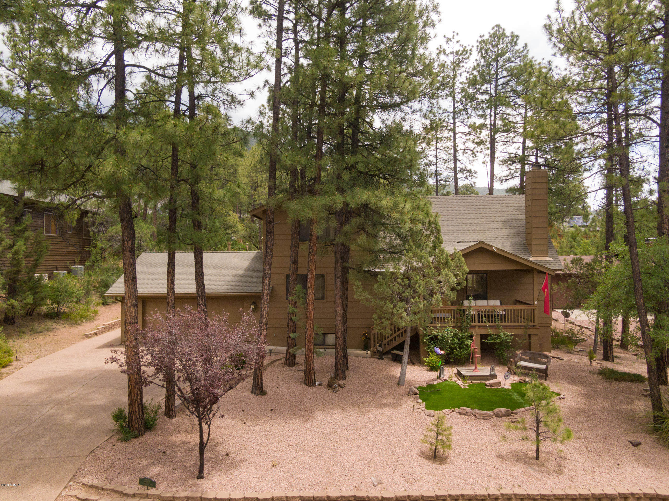 3743 Whispering Pines Road Pine, AZ 85544 - Photo 3 of 29 Aerial Front of Home