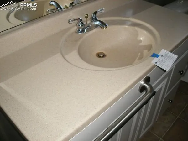 a close view of sink