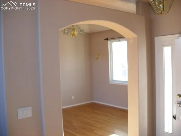 a view of an entryway door