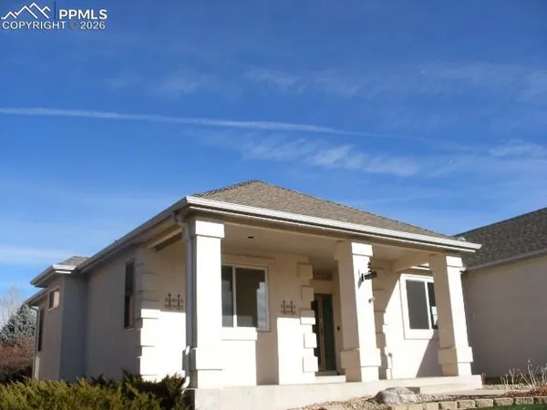 a front view of a house
