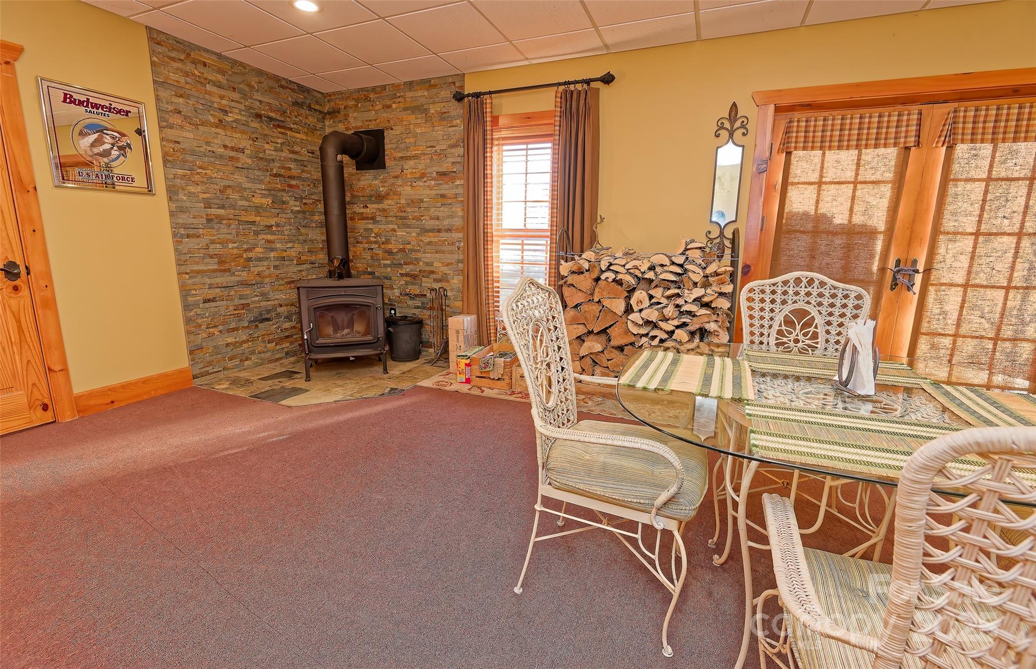1250 Mountain Creek Road Rutherfordton, NC 28139 - Photo 31 of 48 a balcony with table and chairs
