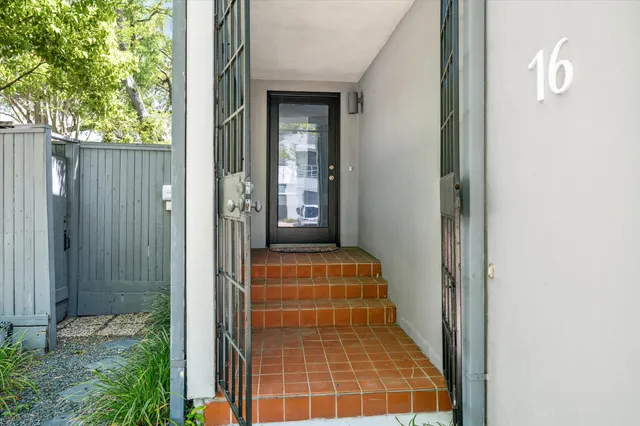 a view of front door