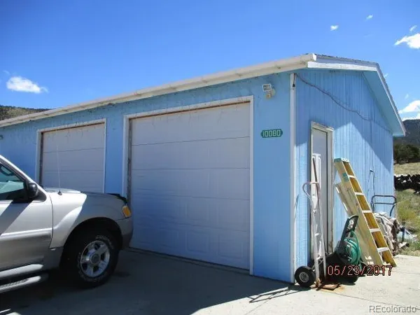 a car parked in front of a house