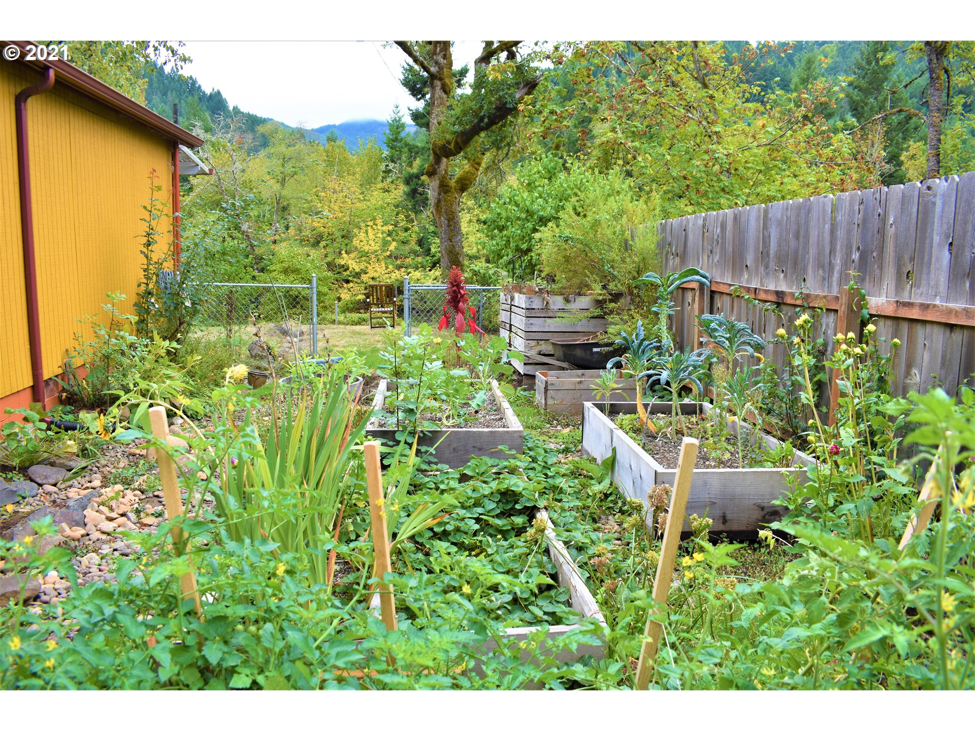37824 Row River Road Dorena, OR 97434 - Photo 19 of 25 a view of a garden