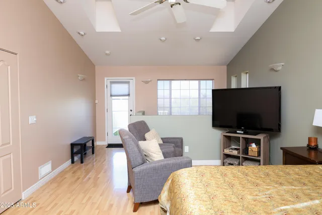 a view of a flower pot with a plant