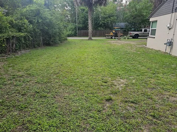a view of park with bench and trees