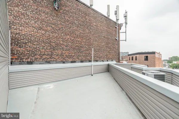 a view of balcony with city view
