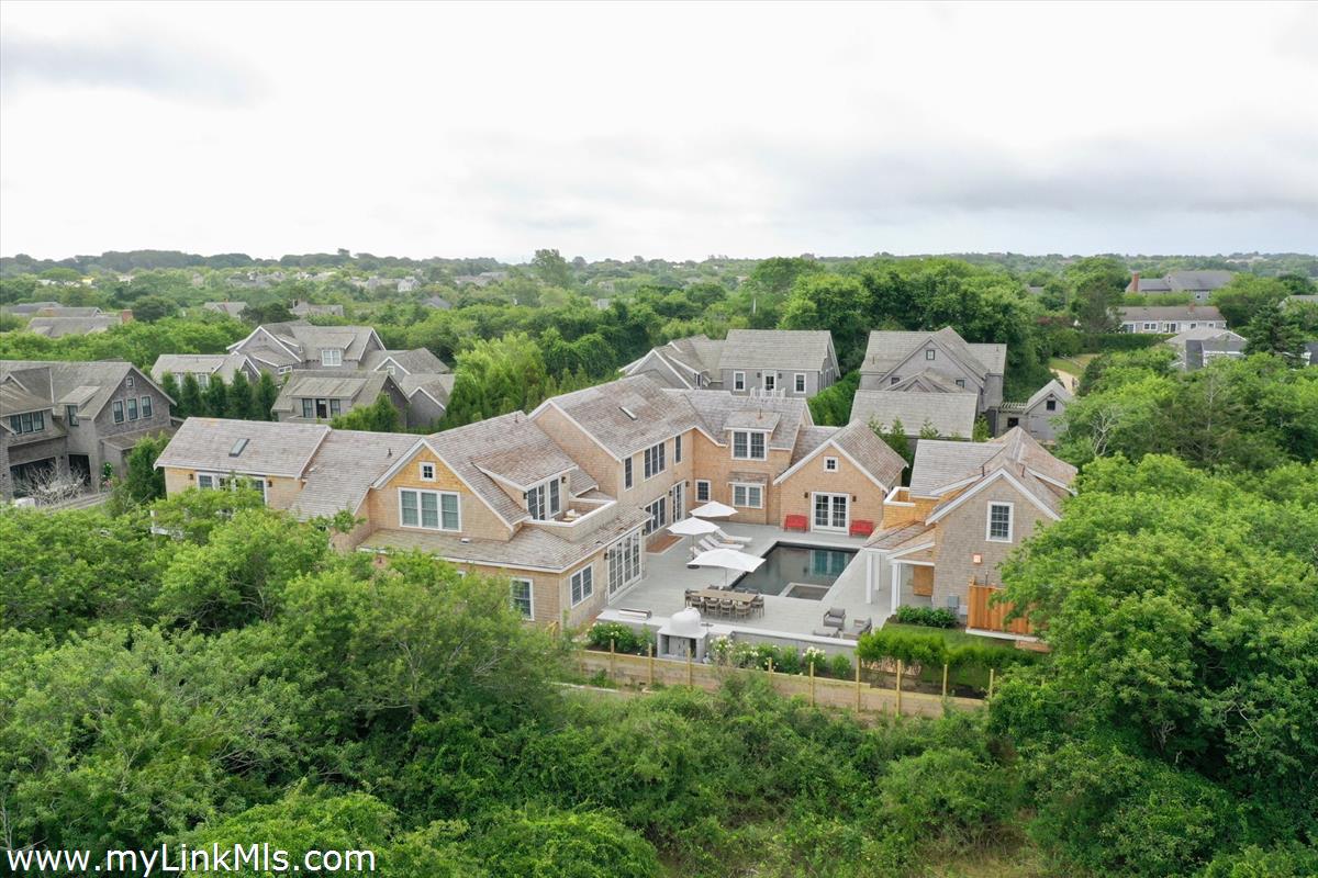 7 Pilgrim Road Nantucket, MA 02554 - Photo 2 of 43 Aerial of Back of Property