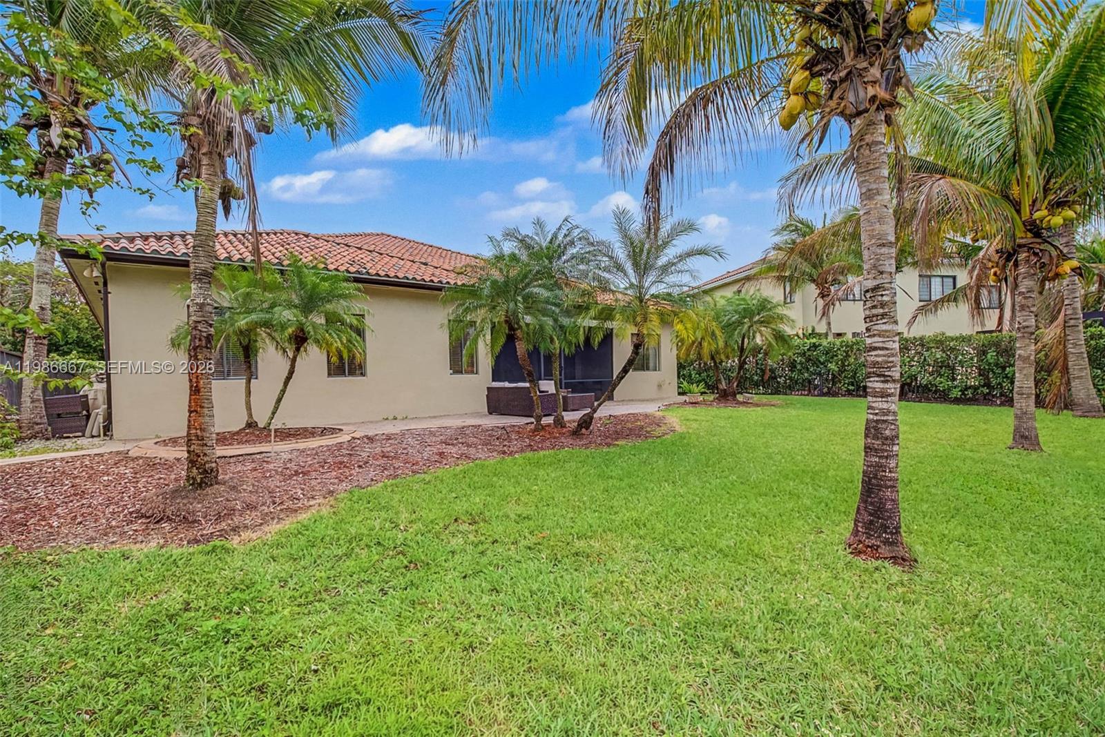 19528 Southwest 79th Place Cutler Bay, FL 33157 - Photo 31 of 41 a view of a backyard with a tree
