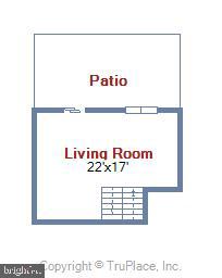 11677 Newbridge Court Reston, VA 20191 - Photo 19 of 23 FLOOR PLANS - LIVING ROOM