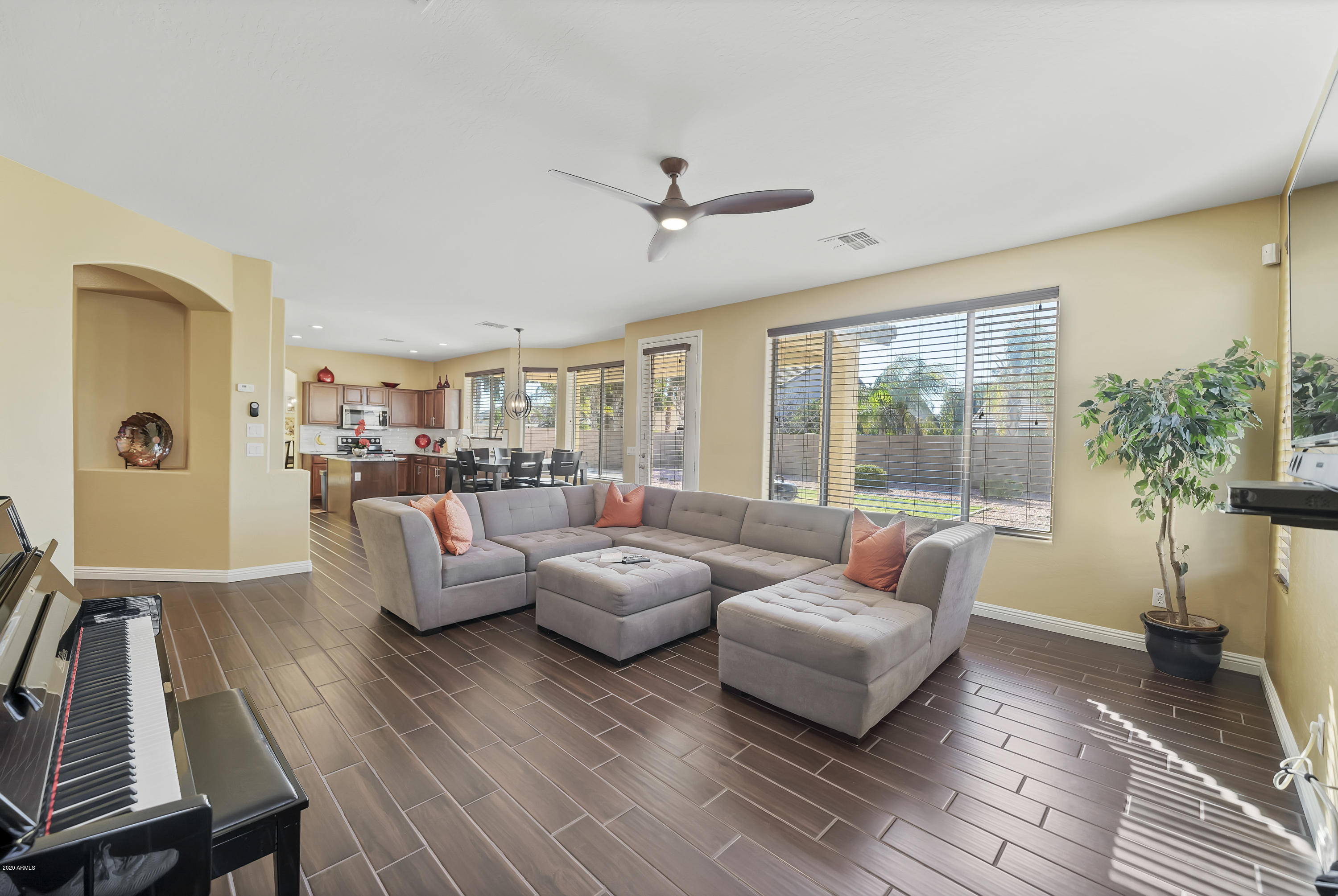 14103 West Bloomfield Road Surprise, AZ 85379 - Photo 22 of 51 a living room with furniture or couch and a potted plant