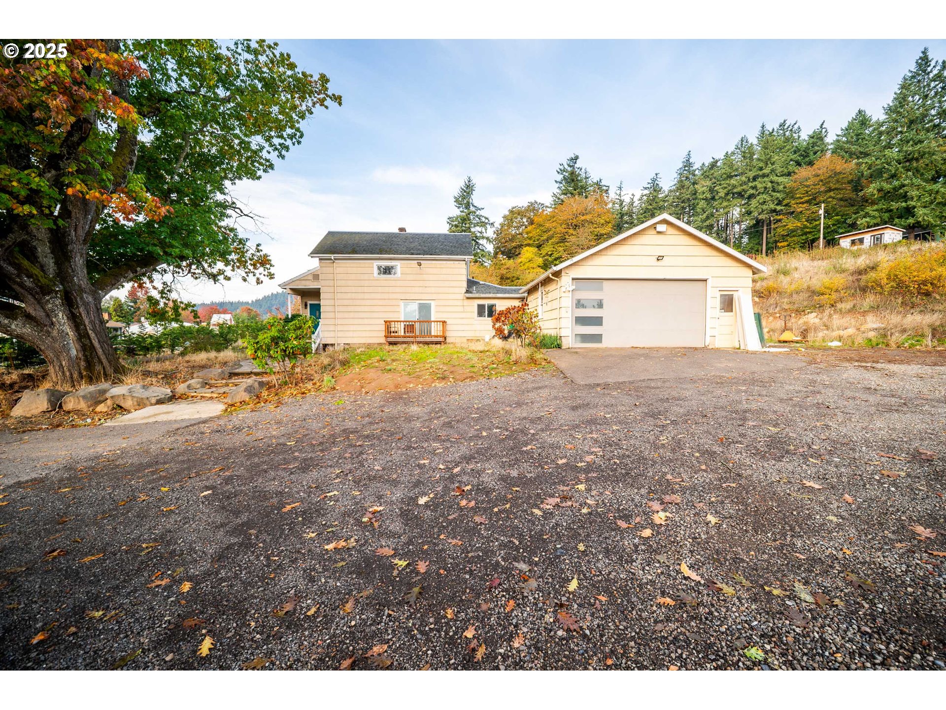 12533 Southeast Sunnyside Road Clackamas, OR 97015 - Photo 17 of 29 a view of a house with a yard