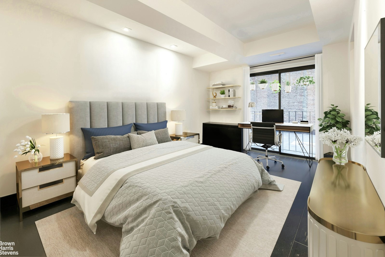 254 Park Avenue South, Unit GARDEN Manhattan, NY 10010 - Photo 17 of 18 a spacious bedroom with a bed and a large window