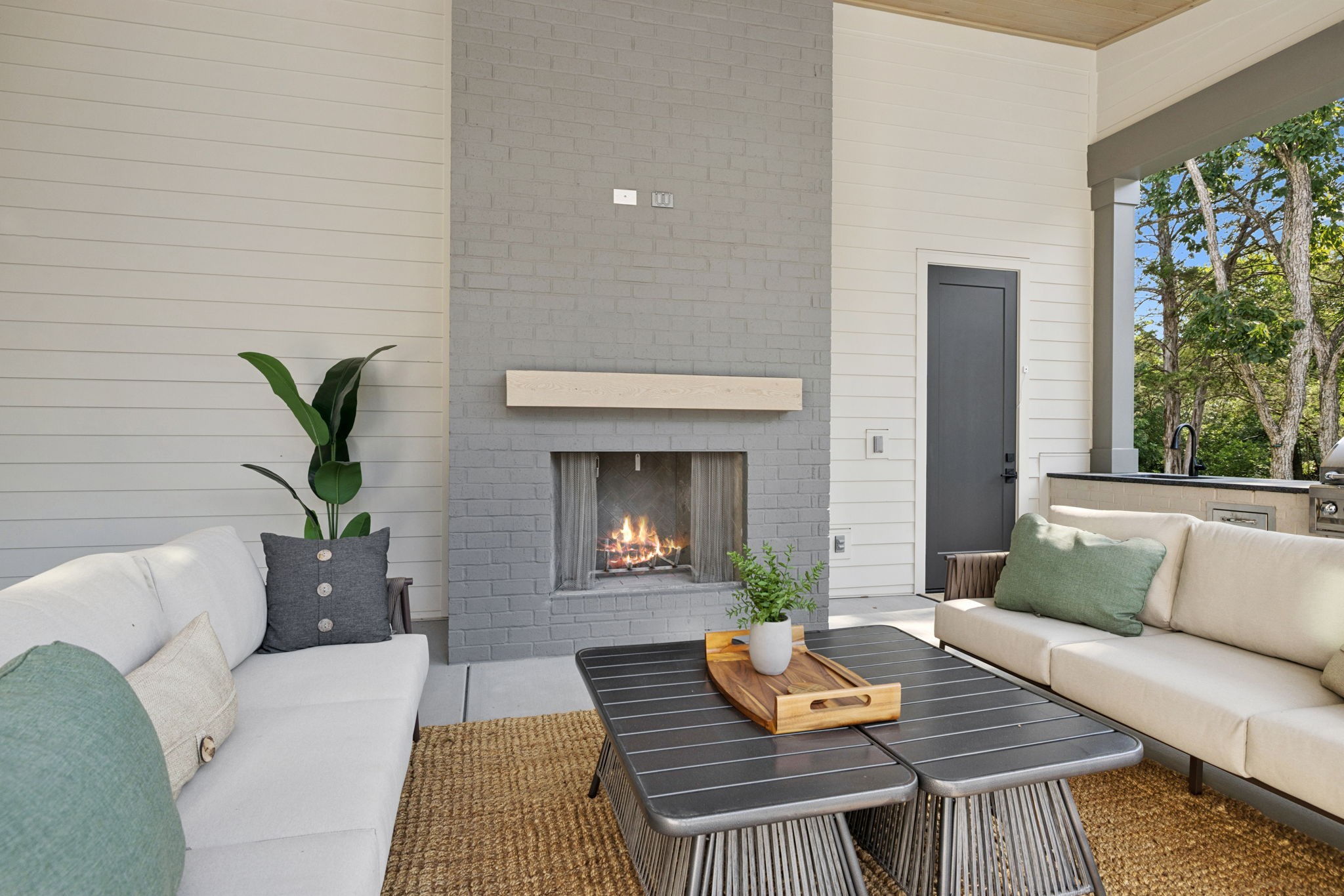 4530 Everett Drive Nashville, TN 37215 - Photo 73 of 89 a living room with furniture and a fireplace