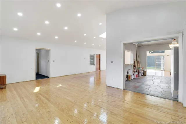 a view of a livingroom with a patio