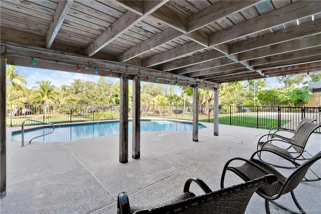 a outdoor view with a sitting space