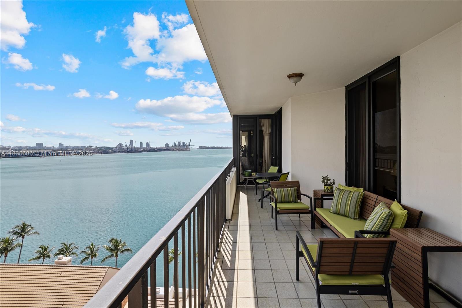 520 Brickell Key Drive, Unit A1404 Miami, FL 33131 - Photo 2 of 28 Spacious, extra large balcony!