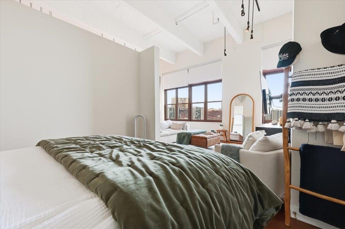1500 Washington Street, Unit 8K Hoboken, NJ 07030 - Photo 2 of 43 a bedroom with bed and a window