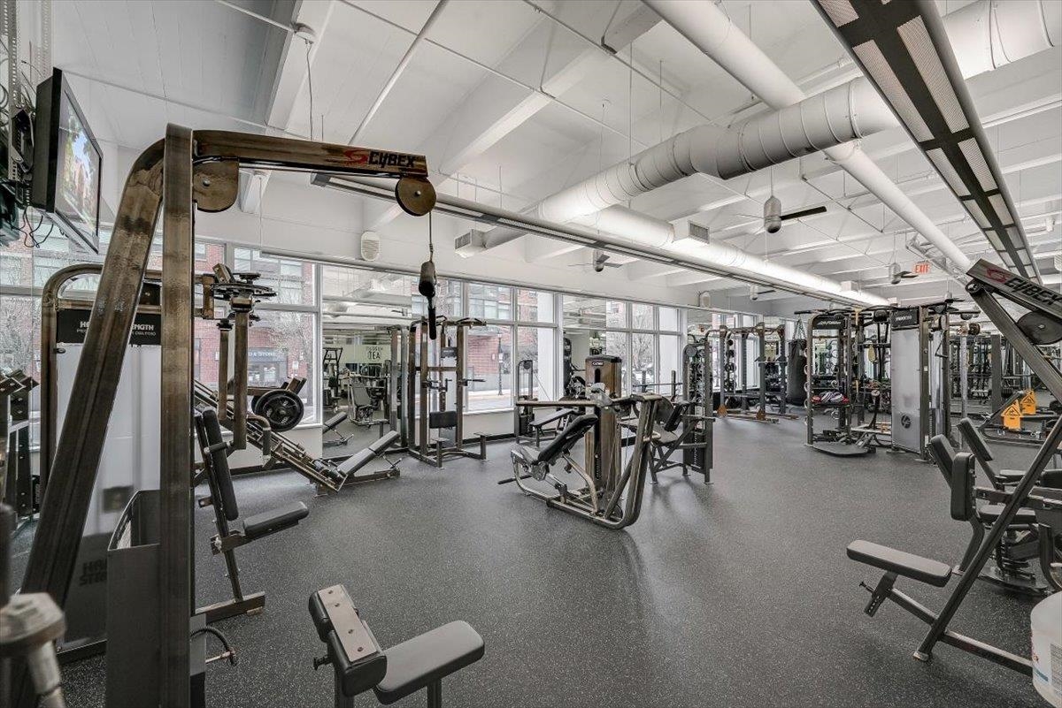 1500 Washington Street, Unit 8K Hoboken, NJ 07030 - Photo 40 of 43 a view of a room with gym equipment