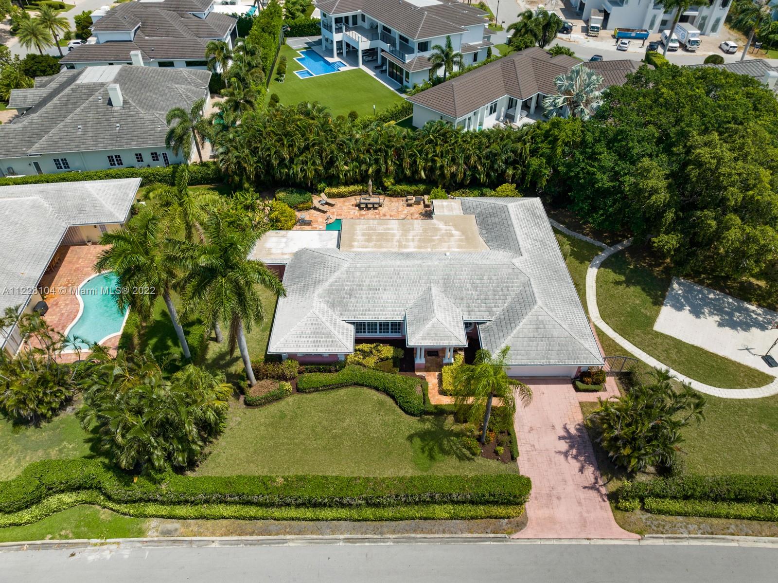 2498 Queen Palm Road Boca Raton, FL 33432 - Photo 19 of 29 an aerial view of a house with garden space and street view