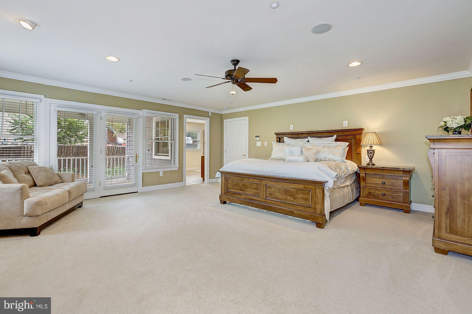390 Ridgely Avenue Annapolis, MD 21401 - Photo 11 of 32 Master Bedroom w/ Sitting and Private Covered Deck