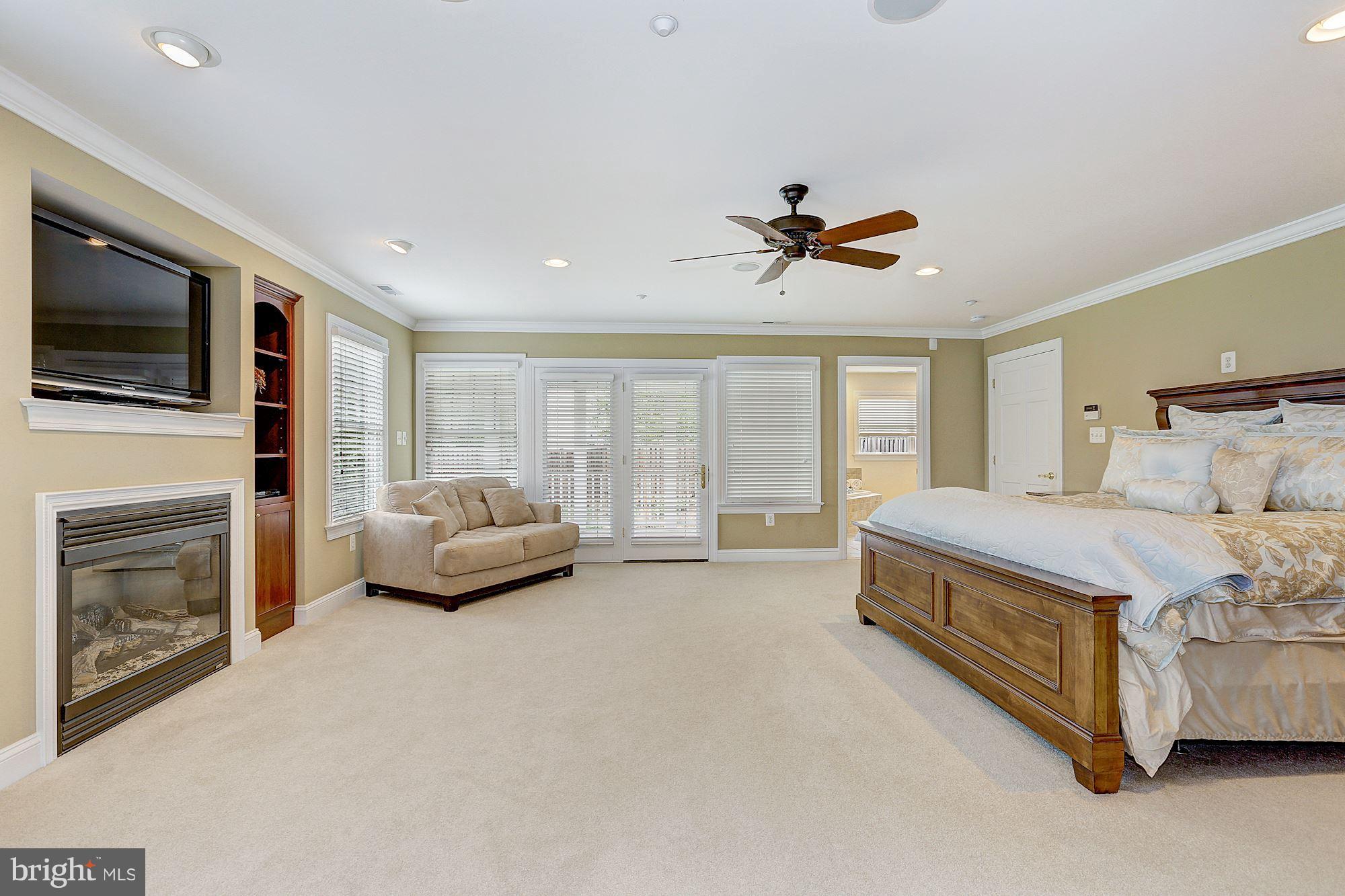 390 Ridgely Avenue Annapolis, MD 21401 - Photo 12 of 32 Master Bedroom w/ Gas Fireplace and Media