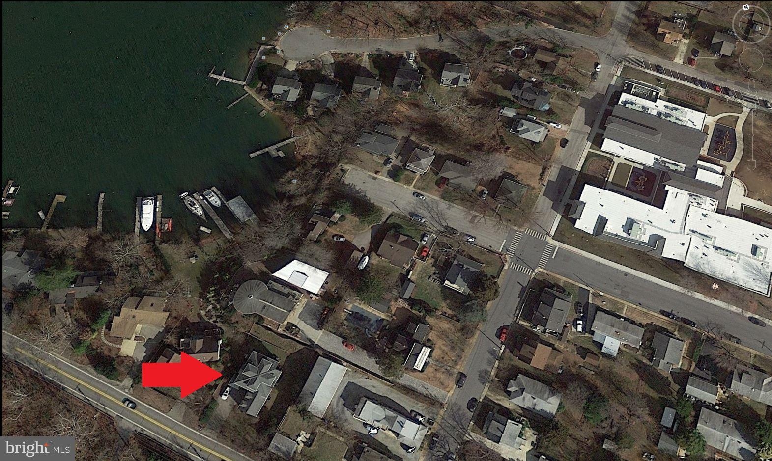 390 Ridgely Avenue Annapolis, MD 21401 - Photo 32 of 32 Aerial View of Home and Water