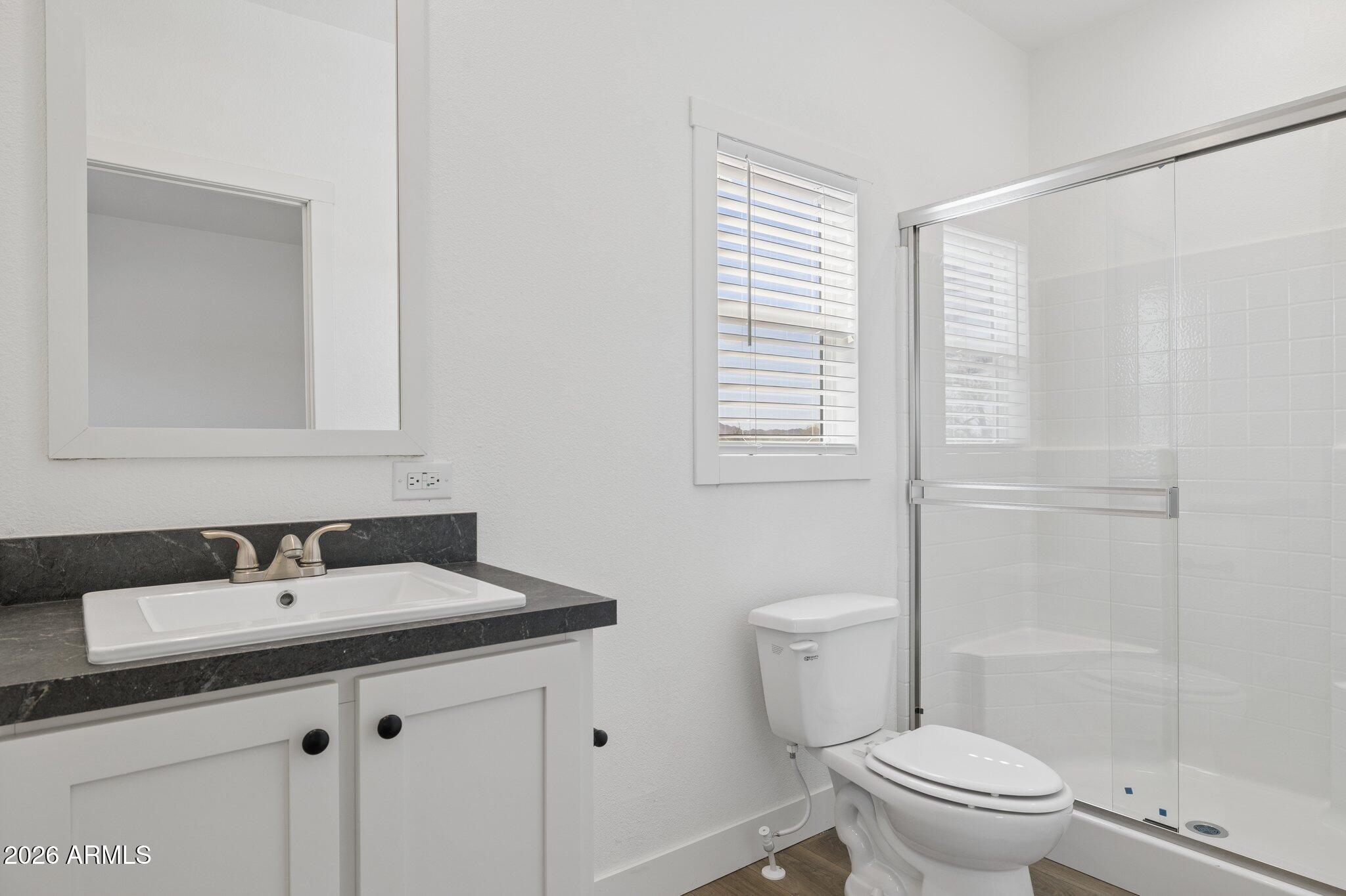 50044 West Century Road Maricopa, AZ 85139 - Photo 20 of 38 a bathroom with a sink a toilet and shower