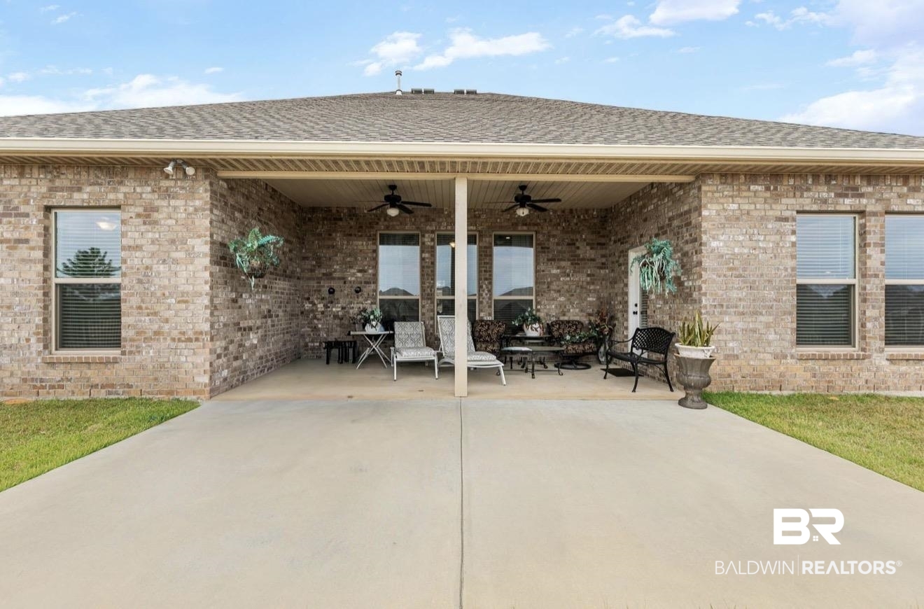 10126 Chipper Lane Foley, AL 36535 - Photo 25 of 30 View of patio with ceiling fan
