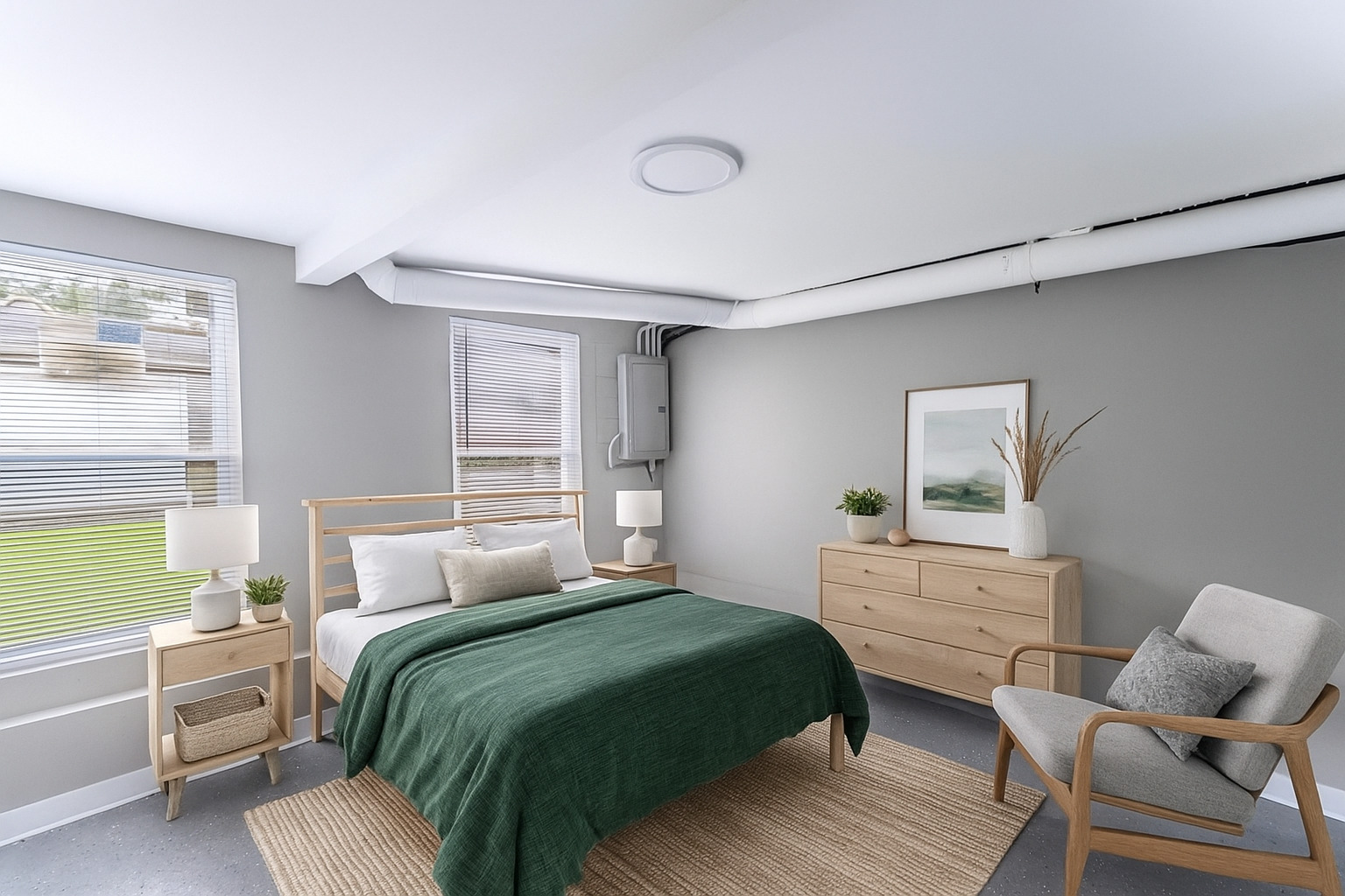 2733 West 38th Street Chicago, IL 60632 - Photo 27 of 30 a bedroom with a bed and a couch