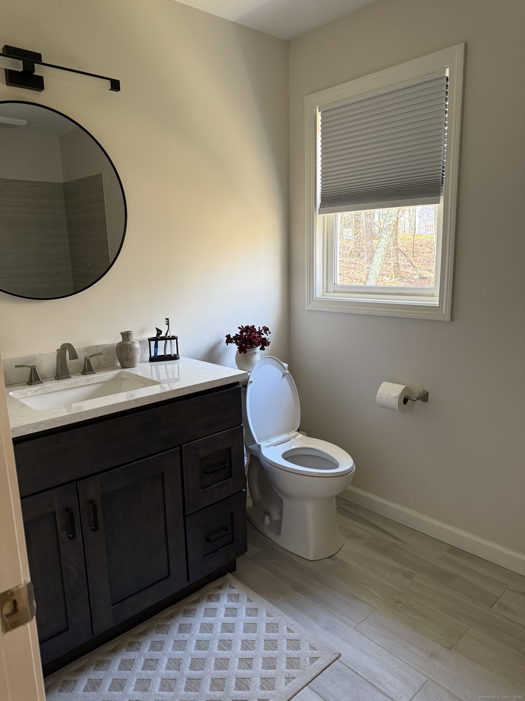 19 Wagon Trail Wolcott, CT 06716 - Photo 22 of 31 a bathroom with a toilet sink and mirror