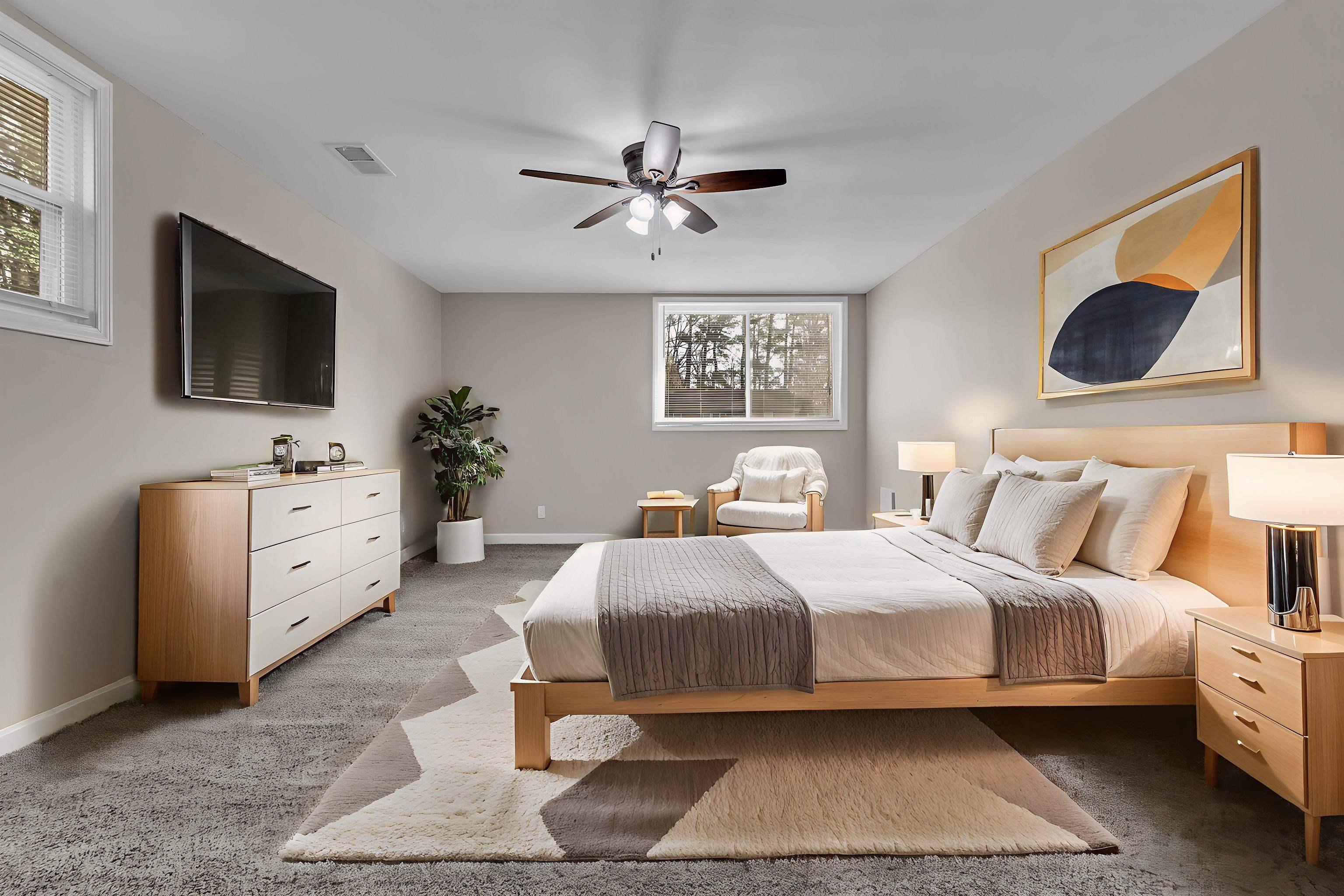 1371 Phillips Road Memphis, TN 38134 - Photo 23 of 35 Bedroom with carpet floors and a ceiling fan