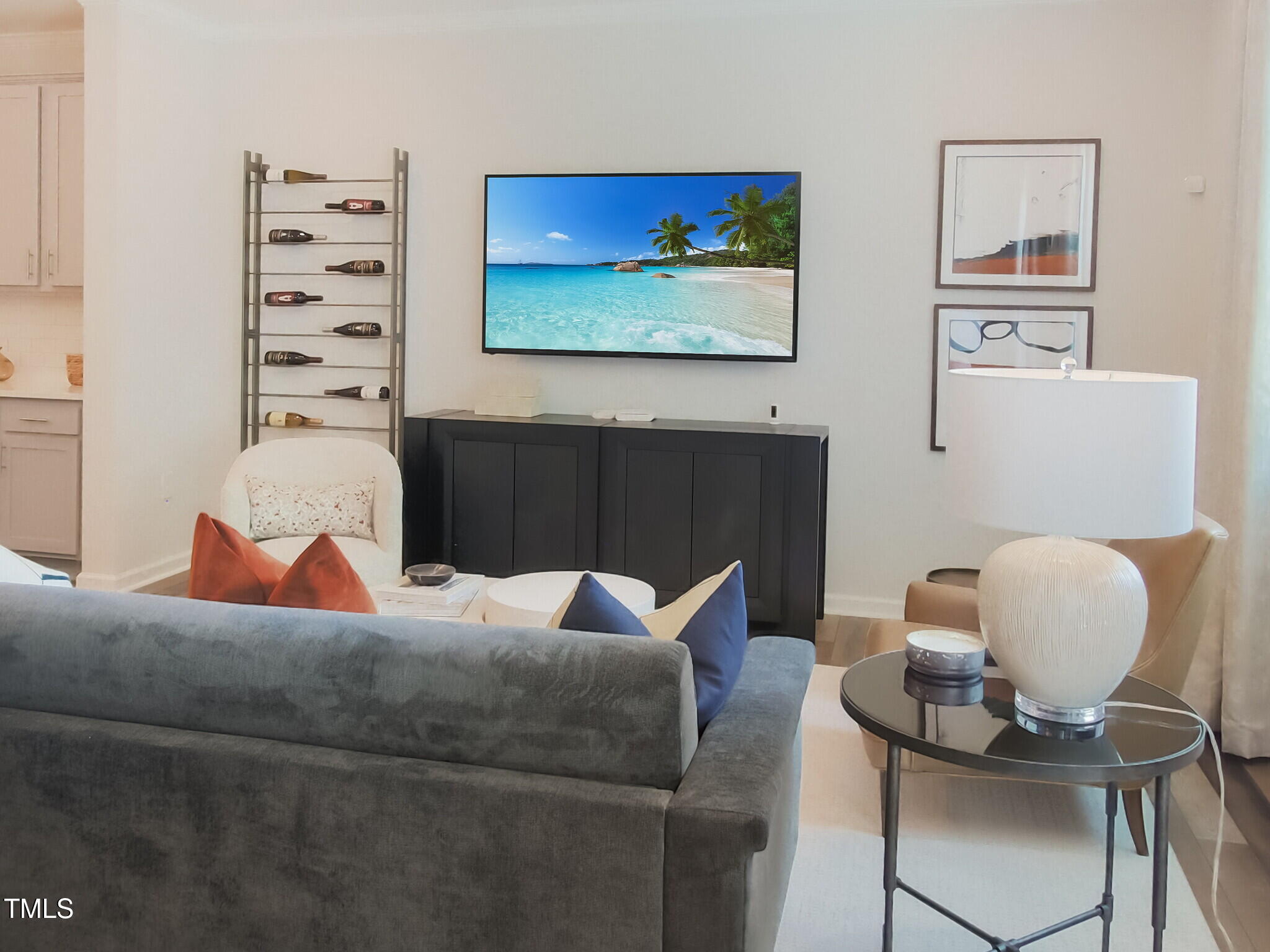 507 Hester Road Durham, NC 27703 - Photo 21 of 33 a living room with furniture and a flat screen tv