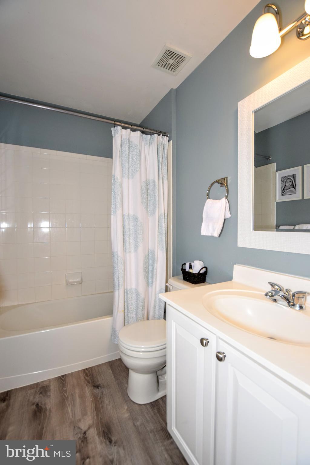 5103 Key View Way Perry Hall, MD 21128 - Photo 25 of 32 Hall Bathroom w/ Wood-like Floors!
