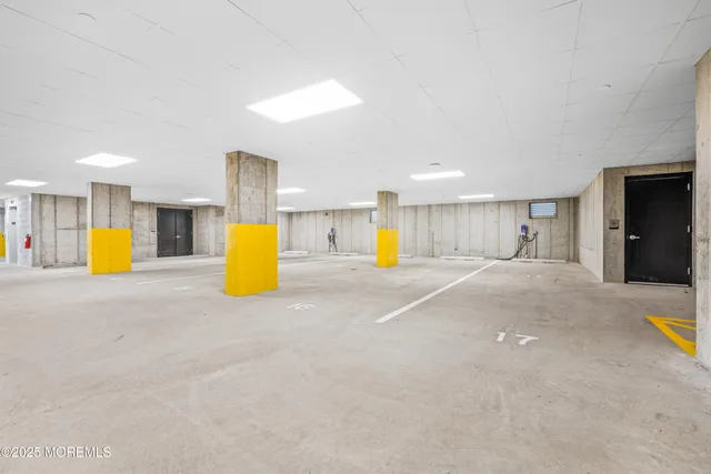 a view of an indoor swimming pool