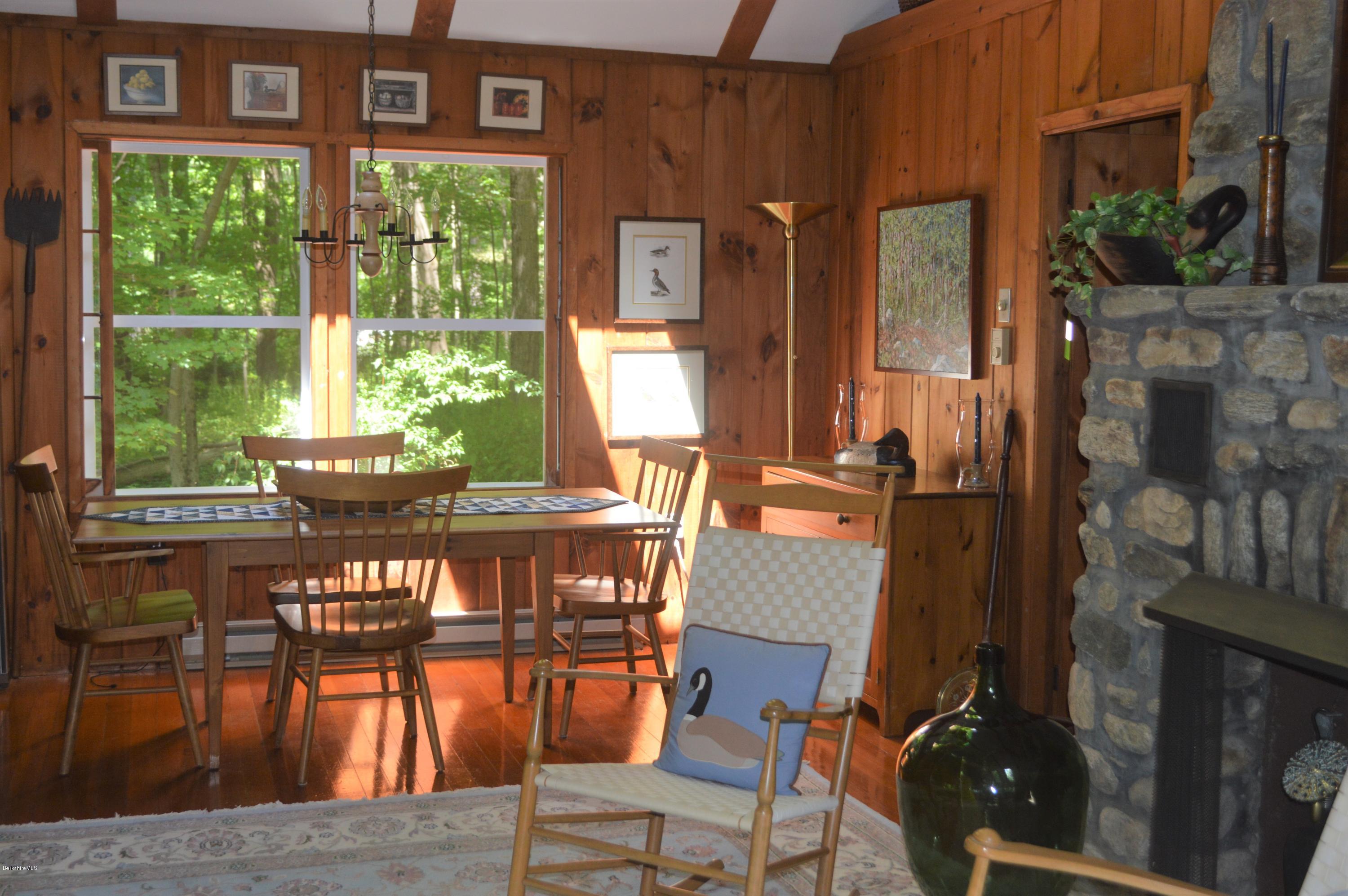 2 Massasoit Road Stockbridge, MA 01262 - Photo 7 of 31 a view of a dining room with furniture window and outside view