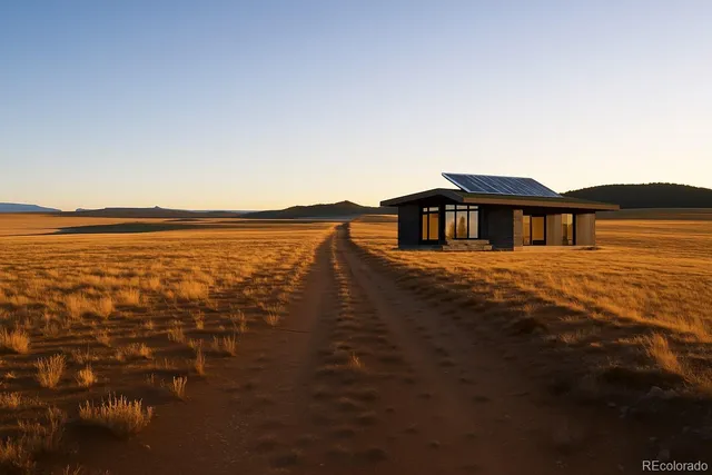 a view of a house with a ocean view