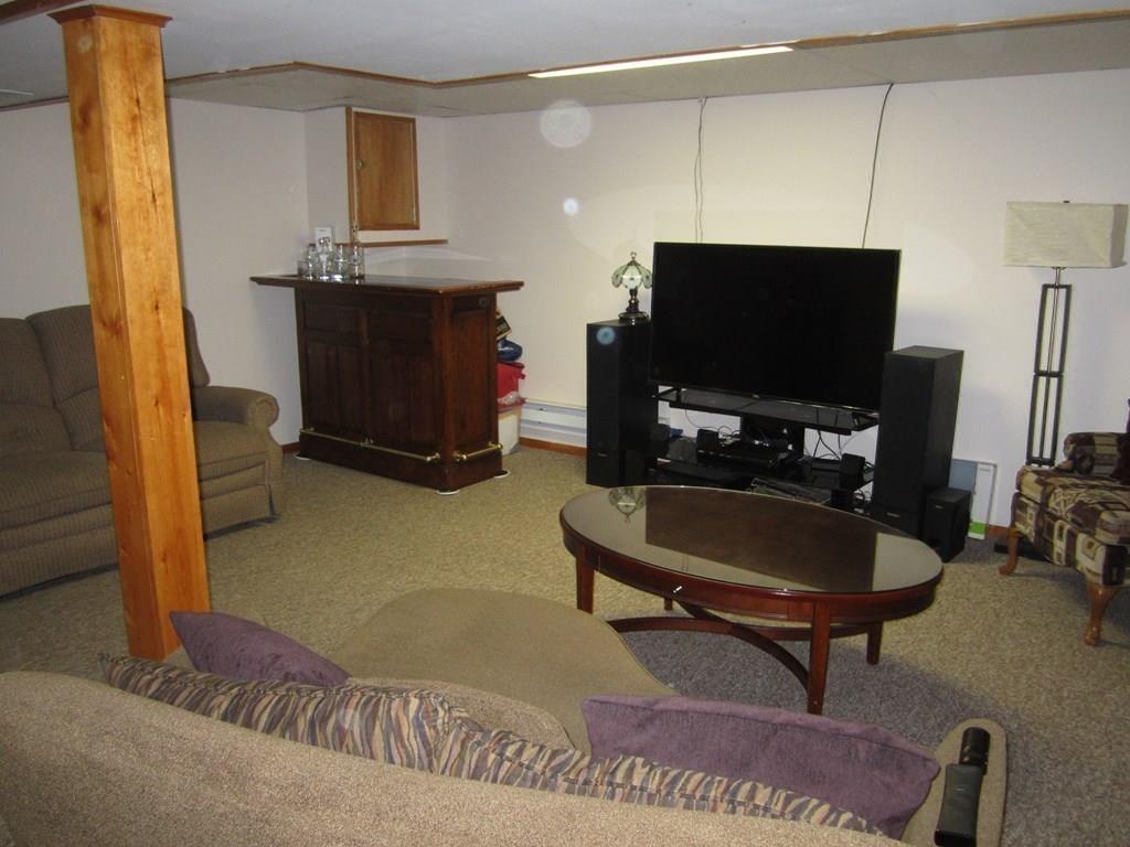 97 Fallston Street Springfield, MA 01119 - Photo 24 of 35 a living room with furniture a flat screen tv and a fireplace