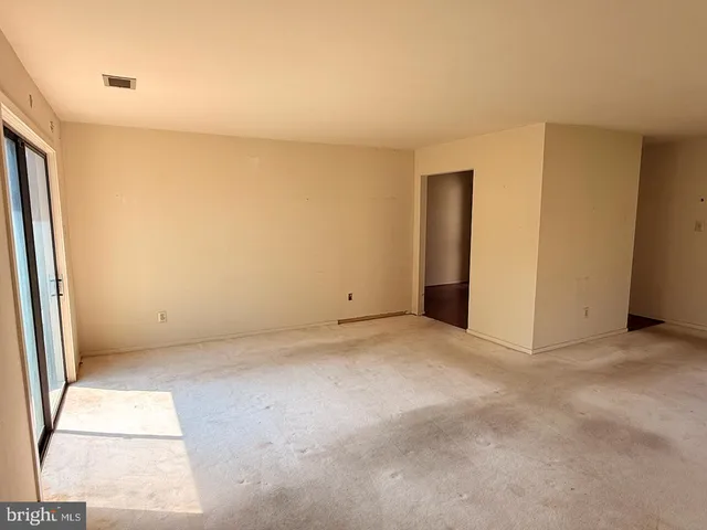 a view of an empty room