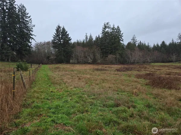 a view of a lake with a mountain in the back