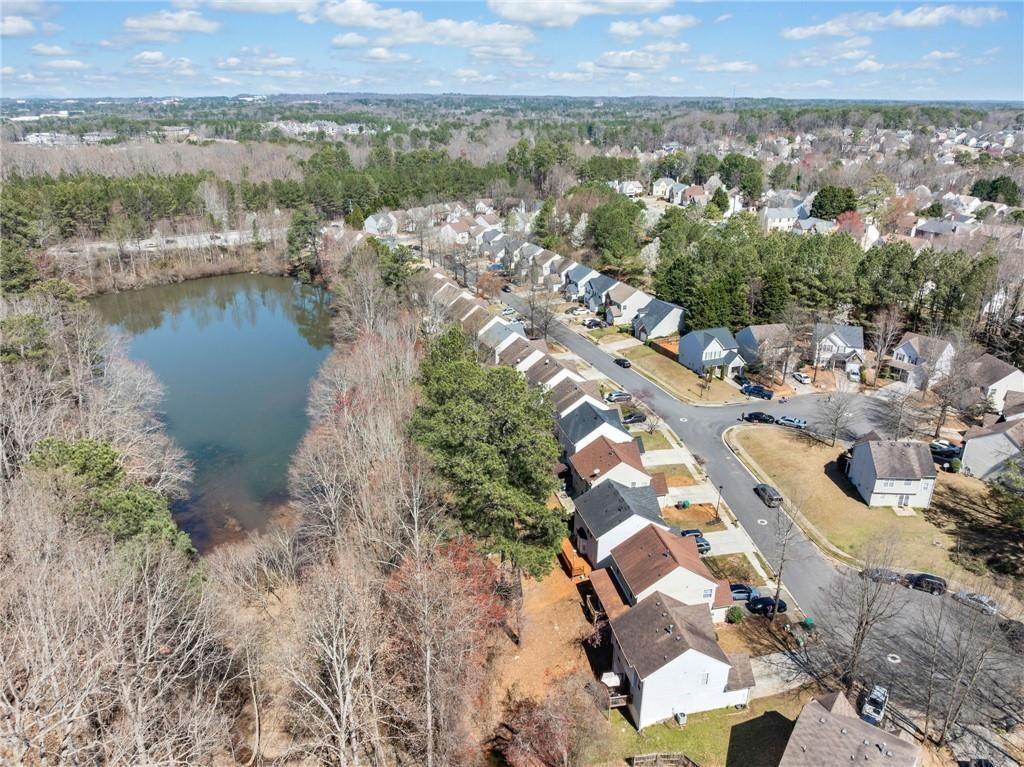 900 Melrose Park Place Lawrenceville, GA 30044 - Photo 26 of 26 an aerial view of a city with lake view