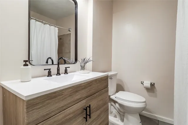 a bathroom with a sink and a toilet