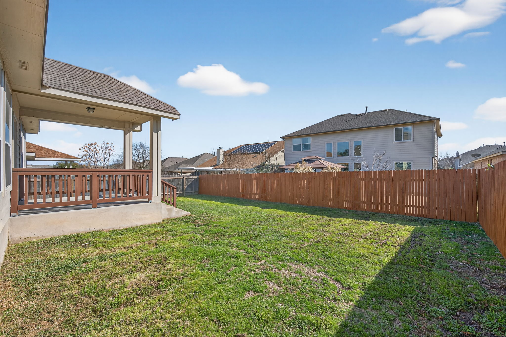 2305 Gavin Trail Pflugerville, TX 78660 - Photo 34 of 40 a view of a back yard of the house