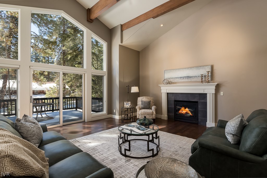 818 Ophir Peak Road Incline Village, NV 89451 - Photo 4 of 23 a living room with furniture and a fireplace