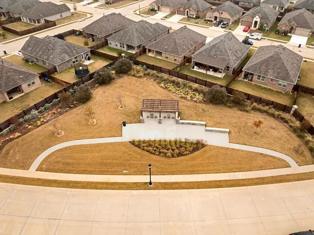 an aerial view of a houses