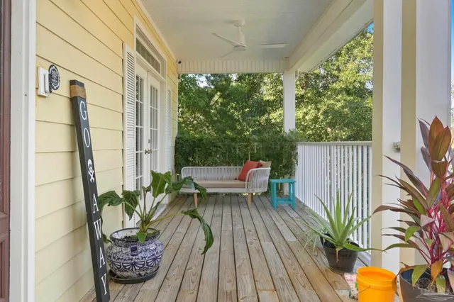 a aerial view of a house with a lake view