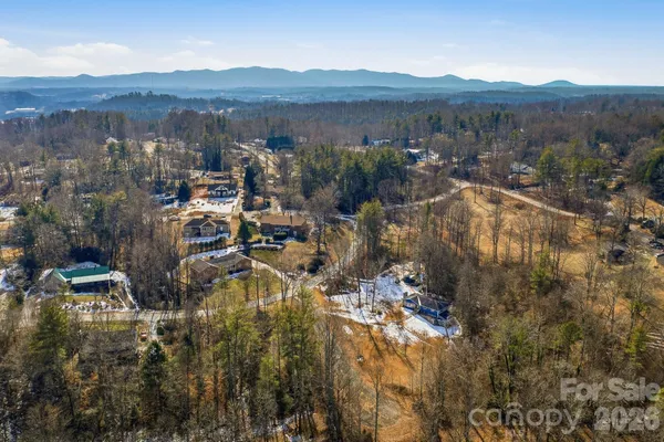 a view of city and mountain